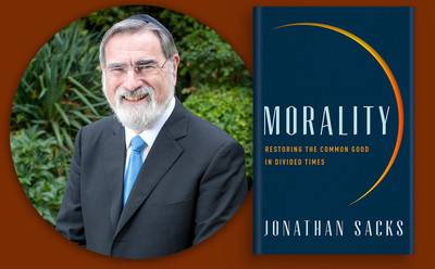 Morality book cover by Jonathan Sacks